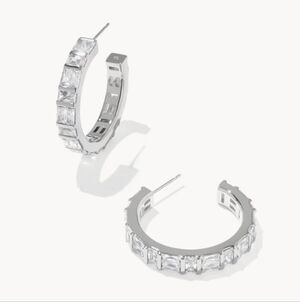 Kendra Scott Jamie Hoop Earrings | Silver